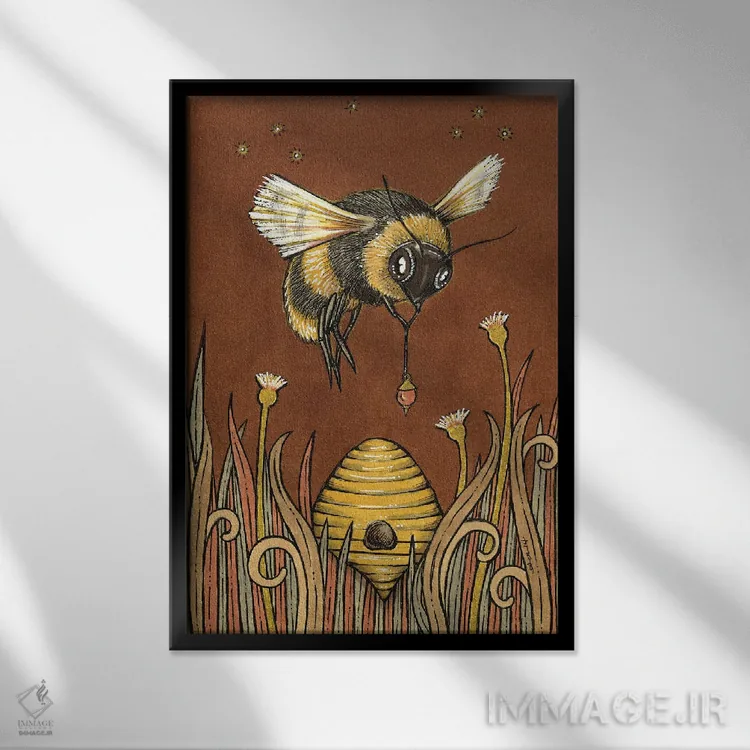 تابلو سلطنت اثر آنیتا اینوراریتی - نمای قابدار مشکی