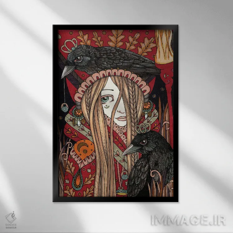 تابلو مراسم یادبود اثر آنیتا اینوراریتی - نمای قابدار مشکی