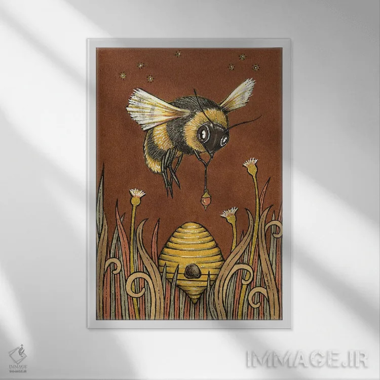 تابلو سلطنت اثر آنیتا اینوراریتی - نمای قابدار سفید