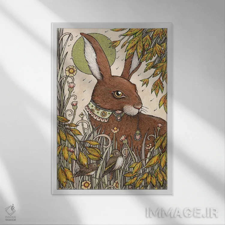 تابلو پناهگاه اثر آنیتا اینوراریتی - نمای قابدار سفید