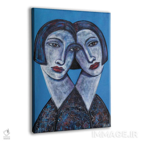 تابلو آبی اثر آسایزا - نمای پرسپکتیو محصول