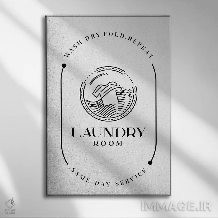 تابلو اتاق رختشویی اثر آندریا جیسید - نمای روبهرو روی دیوار