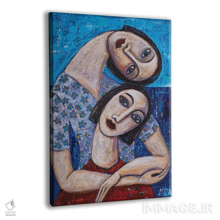 تابلو بحث دونفره (رو در رو، فرانسوی) اثر آسایزا - نمای پرسپکتیو محصول