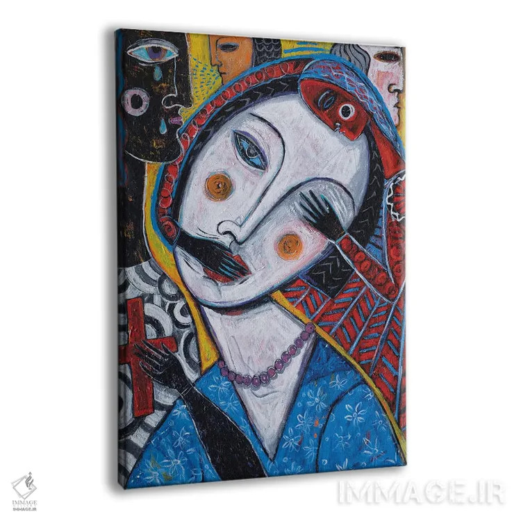 تابلو عشق خاموش - چپ اثر آسایزا - نمای پرسپکتیو محصول