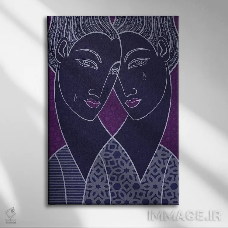 تابلو ملانکولیا (افسردگی یا مالیخولیا) اثر آسایزا - نمای روبهرو روی دیوار