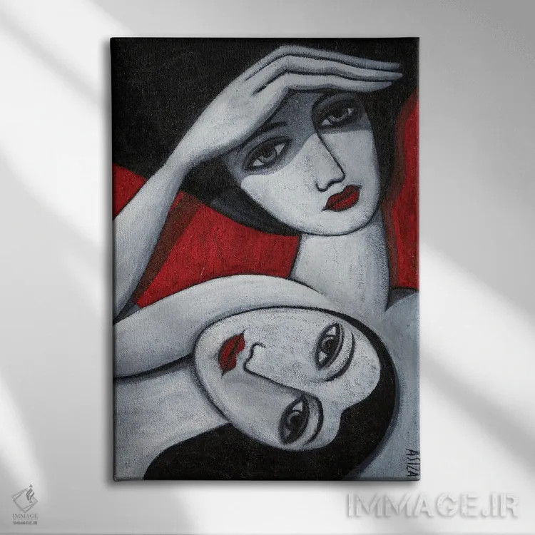 تابلو در سایه (عبارت اسپانیایی/ایتالیایی) اثر آسایزا - نمای روبهرو روی دیوار