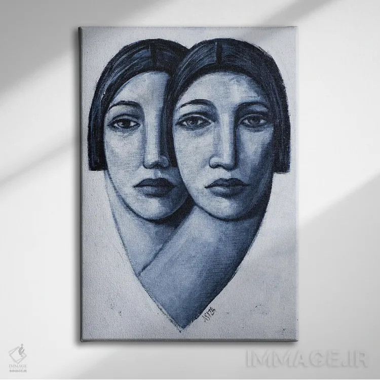 تابلو سفید اثر آسایزا - نمای روبهرو روی دیوار