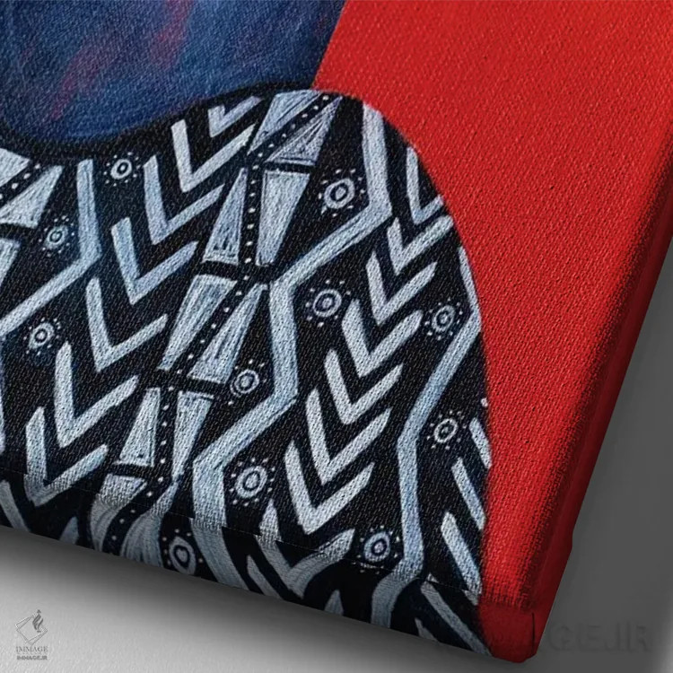 تابلو والری (نام خاص) اثر آسایزا - نمای نزدیک بافت بوم