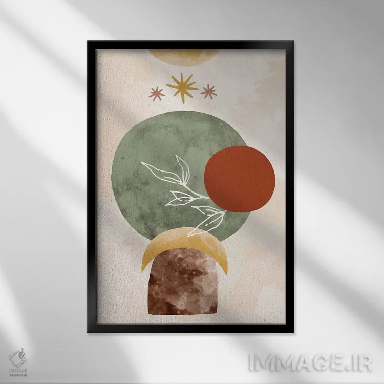 تابلو ستارهبین اثر آندریا جیسید - نمای قابدار مشکی