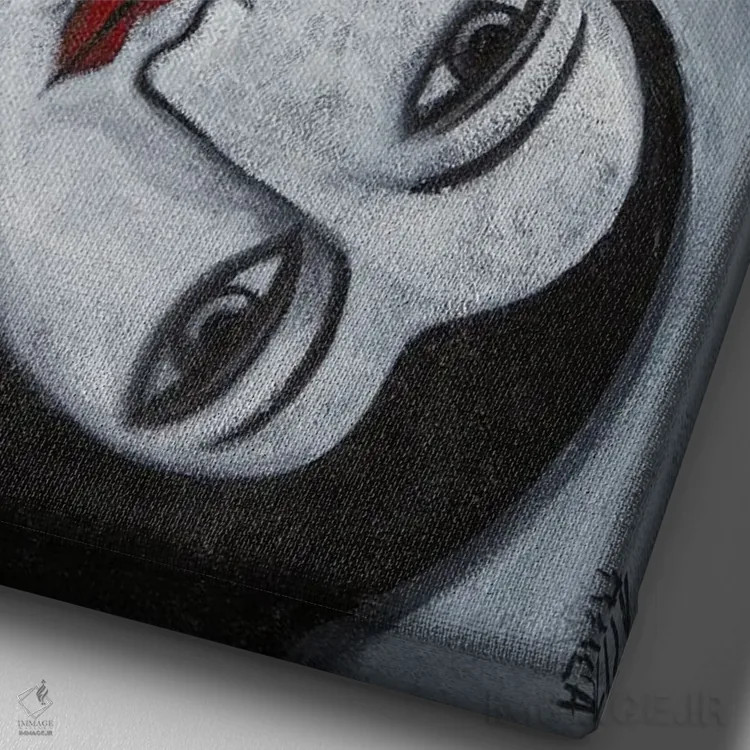 تابلو در سایه (عبارت اسپانیایی/ایتالیایی) اثر آسایزا - نمای نزدیک بافت بوم