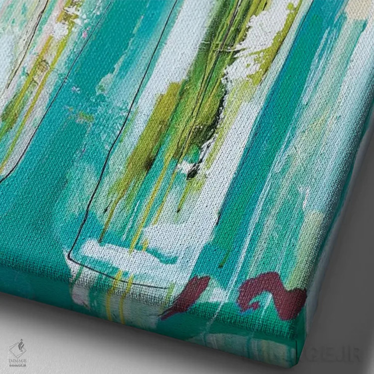 تابلو افسونشده اثر آماندا جی. بروکس - نمای نزدیک بافت بوم