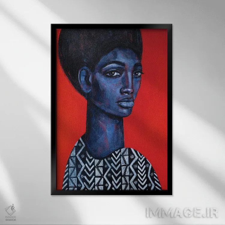 تابلو والری (نام خاص) اثر آسایزا - نمای قابدار مشکی