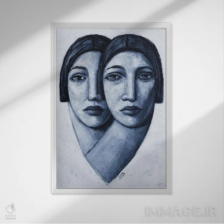 تابلو سفید اثر آسایزا - نمای قابدار سفید