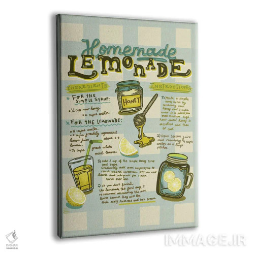 تابلو لیموناد خانگی اثر آندریا جیسید - نمای پرسپکتیو محصول
