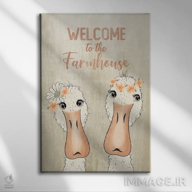 تابلو بهار خانه روستایی اثر آندریا جیسید - نمای روبهرو روی دیوار