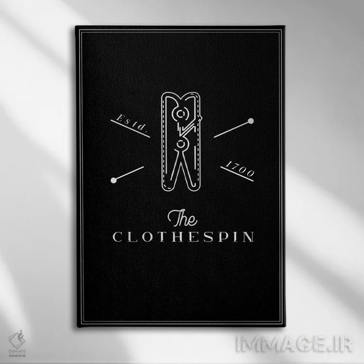 تابلو رختشویی اثر آندریا جیسید - نمای روبهرو روی دیوار