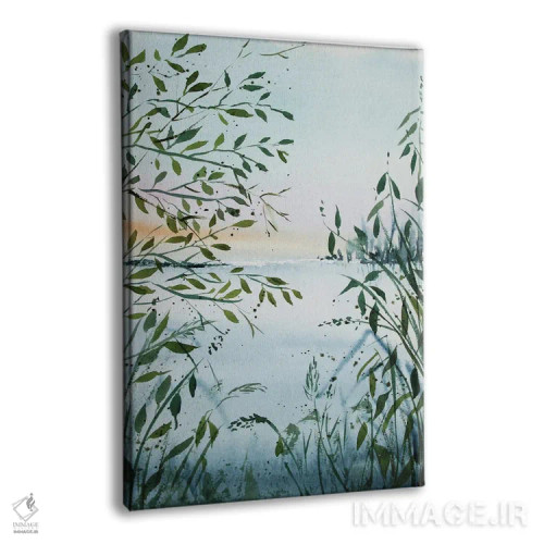 تابلو سحرگاه بر دریاچه اثر الکساندرا جاگودا - نمای پرسپکتیو محصول