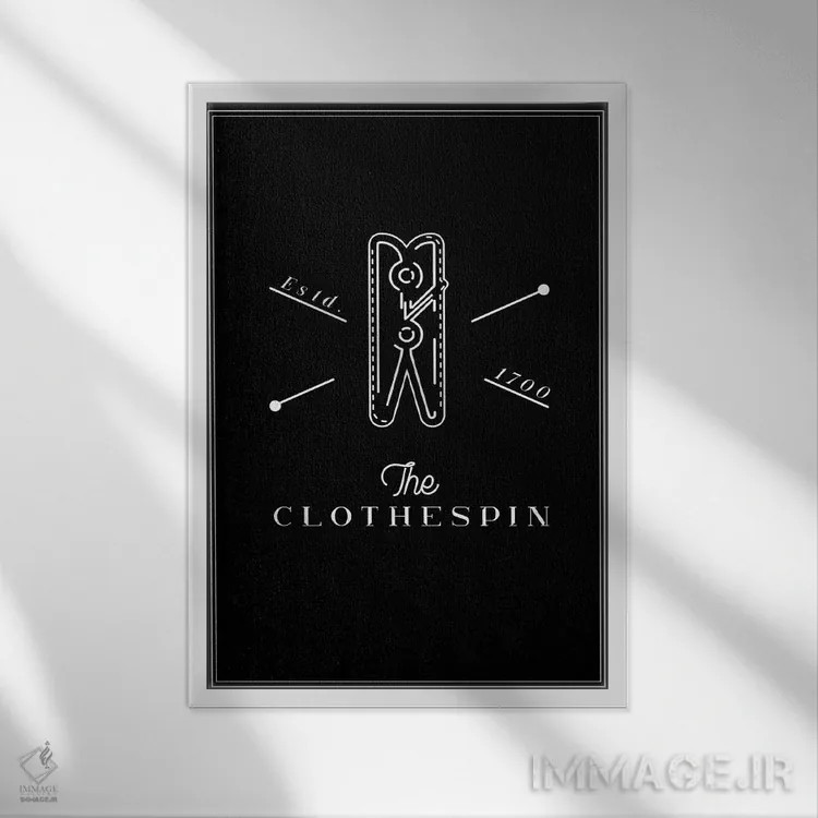 تابلو رختشویی اثر آندریا جیسید - نمای قابدار سفید