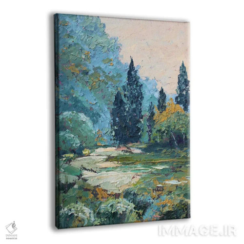 تابلو مسیر در جنگل اثر الکساندرا جاگودا - نمای پرسپکتیو محصول