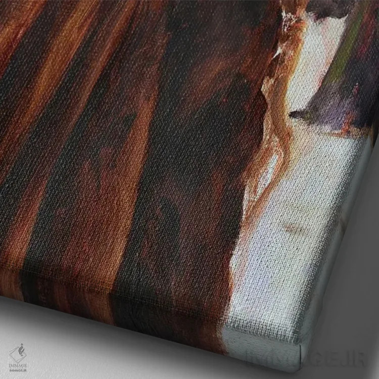 تابلو جنگل اثر الکساندرا جاگودا - نمای نزدیک بافت بوم