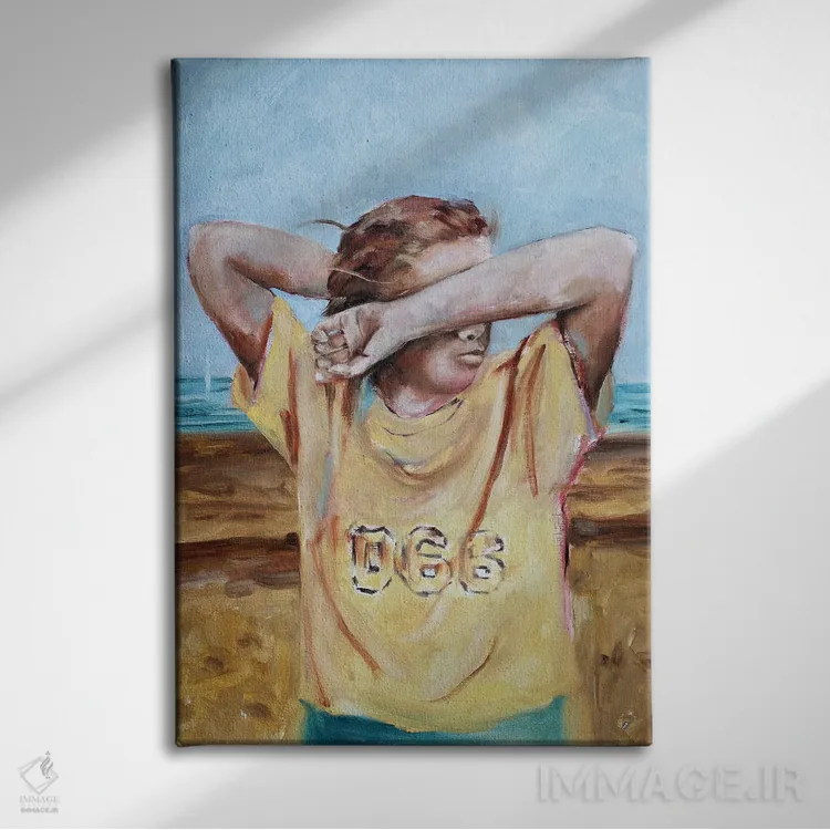 تابلو شصت و شش اثر الکساندرا جاگودا - نمای روبهرو روی دیوار