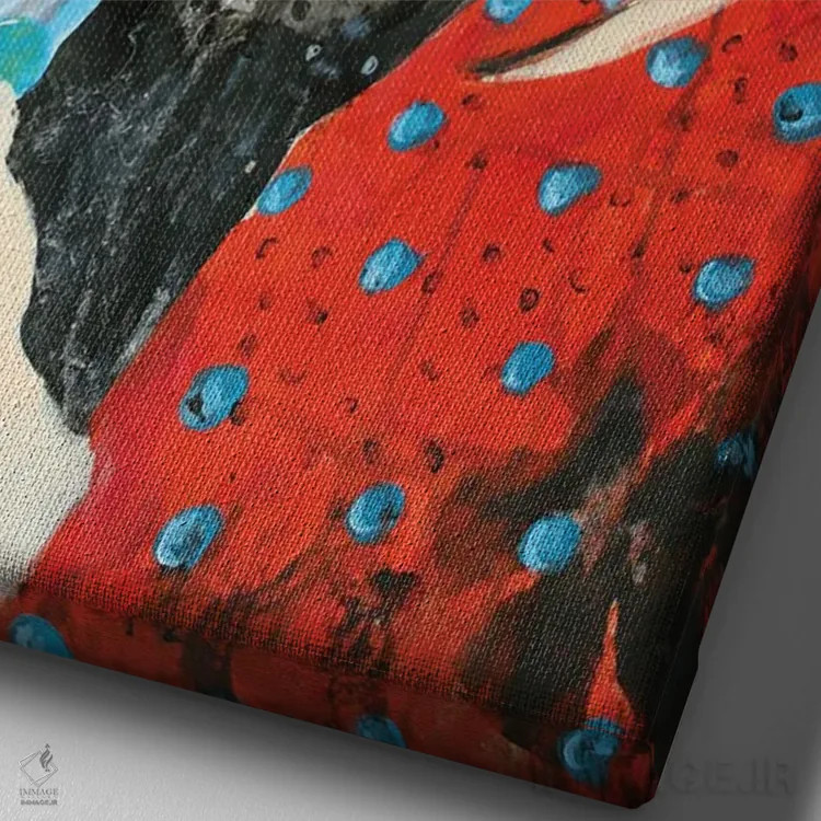 تابلو سلام بر بهار اثر الکساندرا جاگودا - نمای نزدیک بافت بوم