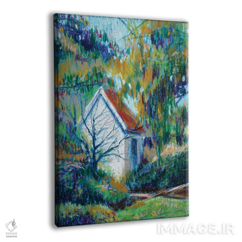 تابلو جنگل آبی اثر الکساندرا جاگودا - نمای پرسپکتیو محصول