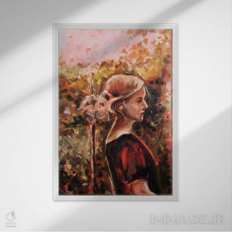 تابلو پری جنگل اثر الکساندرا جاگودا - نمای قابدار سفید