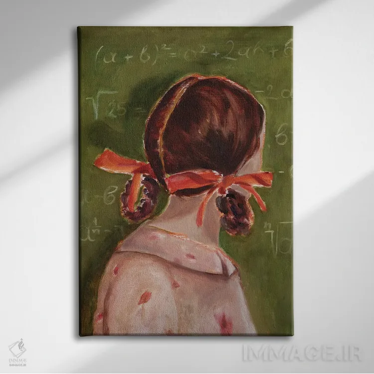 تابلو پای تخته سیاه اثر الکساندرا جاگودا - نمای روبهرو روی دیوار