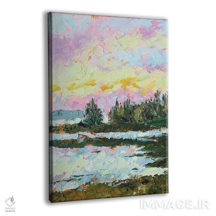 تابلو طلوع بنفش اثر الکساندرا جاگودا - نمای پرسپکتیو محصول