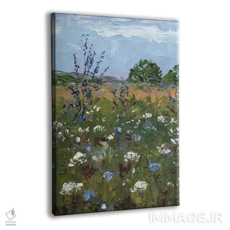 تابلو منظره آبی اثر الکساندرا جاگودا - نمای پرسپکتیو محصول