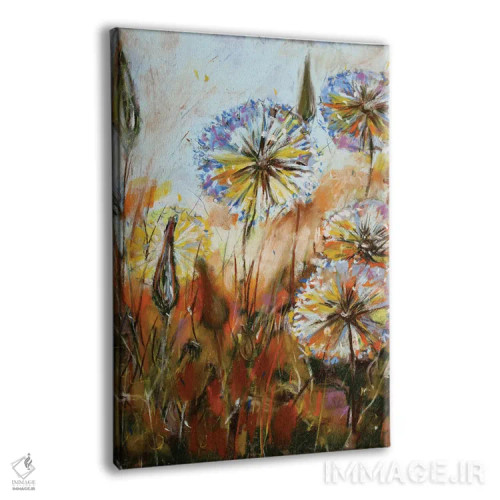 تابلو قاصدکها اثر الکساندرا جاگودا - نمای پرسپکتیو محصول