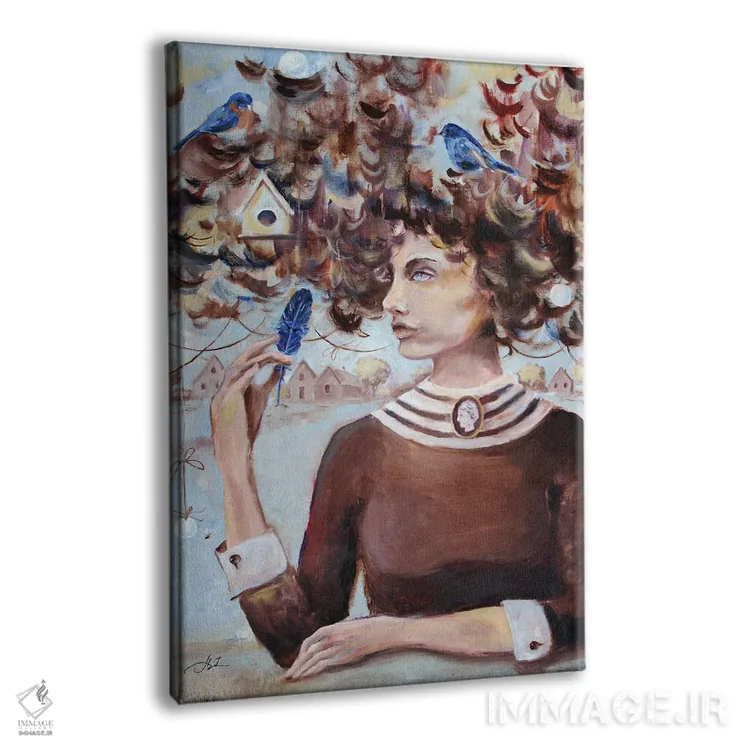 تابلو پَر تازه امید اثر الکساندرا جاگودا - نمای پرسپکتیو محصول