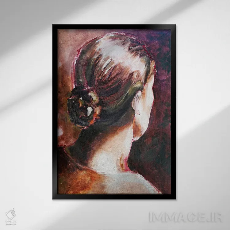 تابلو در تاریکی نگاه کن اثر الکساندرا جاگودا - نمای قابدار مشکی