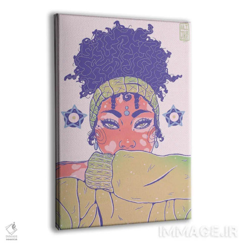 تابلو کاری سبز انجام بده اثر علیجاه وست - نمای پرسپکتیو محصول