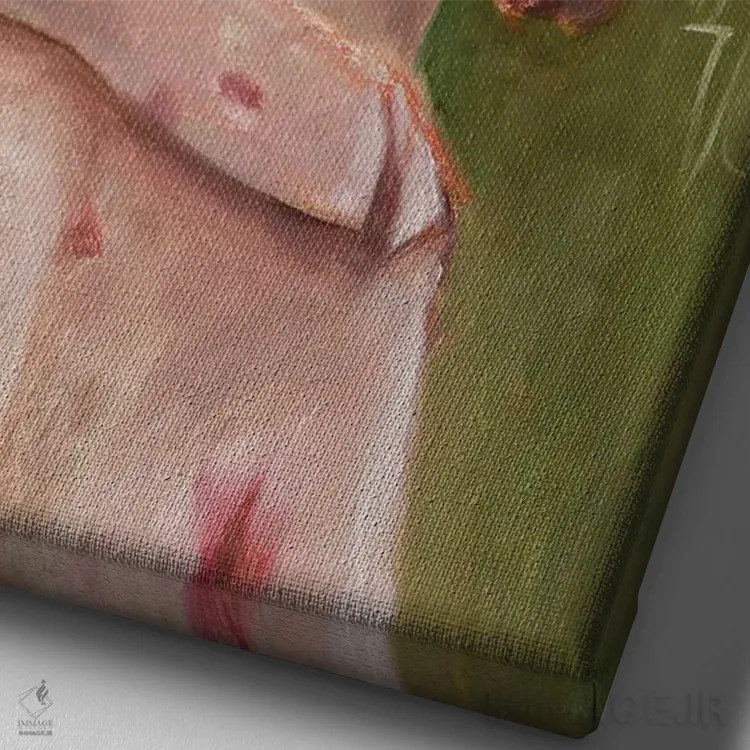 تابلو پای تخته سیاه اثر الکساندرا جاگودا - نمای نزدیک بافت بوم