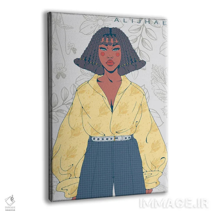 تابلو حرفهای زردپوش اثر علیجاه وست - نمای پرسپکتیو محصول