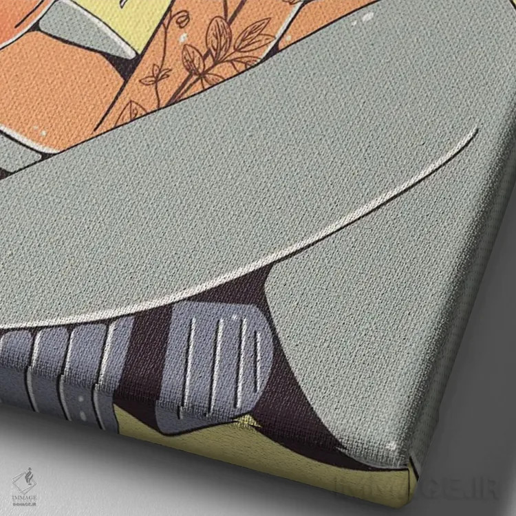 تابلو خودت را دوست داشته باش اثر علیجاه وست - نمای نزدیک بافت بوم