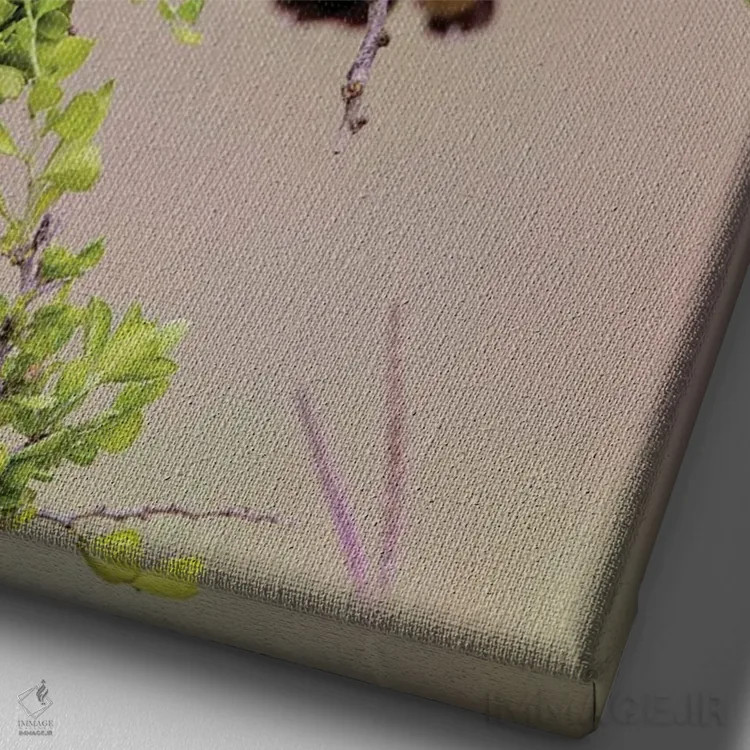 تابلو جِی سبز، درهٔ ریو گرانده، تگزاس (۲) اثر آدام جونز - نمای نزدیک بافت بوم