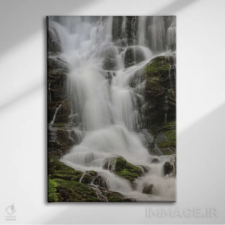 تابلو بخشی از آبشار مینگو، پارک ملی کوههای اسموکی بزرگ، تنسی اثر آدام جونز - نمای روبهرو روی دیوار