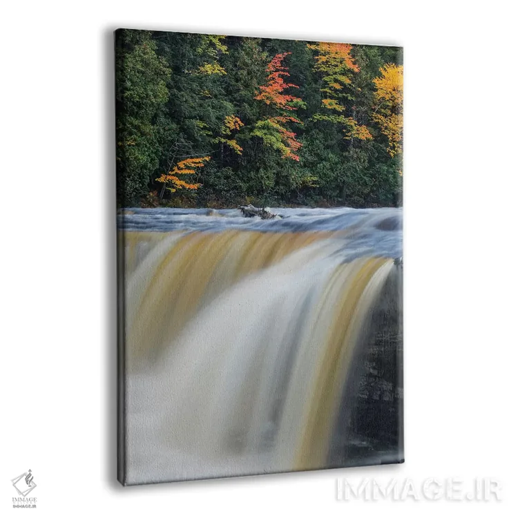 تابلو آبشار تاکوامنون، پارک ایالتی آبشار تاکوامنون، وایتفیش، میشیگان (۲) اثر آدام جونز - نمای پرسپکتیو محصول