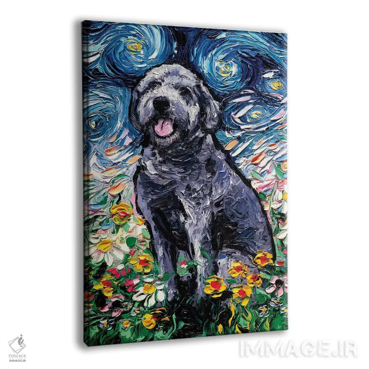 تابلو شب لابرادودل خاکستری اثر آجا تریر - نمای پرسپکتیو محصول