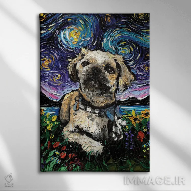 تابلو شب سوم شیتزو اثر آجا تریر - نمای روبهرو روی دیوار