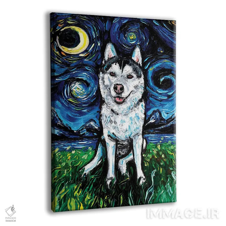 تابلو شب دوم هاسکی اثر آجا تریر - نمای پرسپکتیو محصول