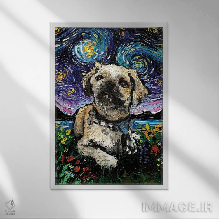 تابلو شب سوم شیتزو اثر آجا تریر - نمای قابدار سفید