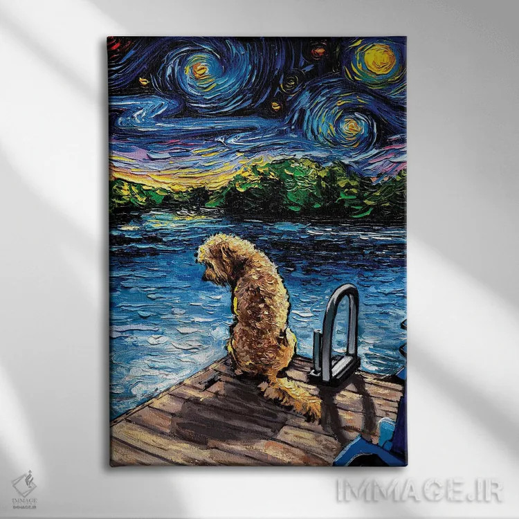 تابلو شب سوم گلدندودل اثر آجا تریر - نمای روبهرو روی دیوار