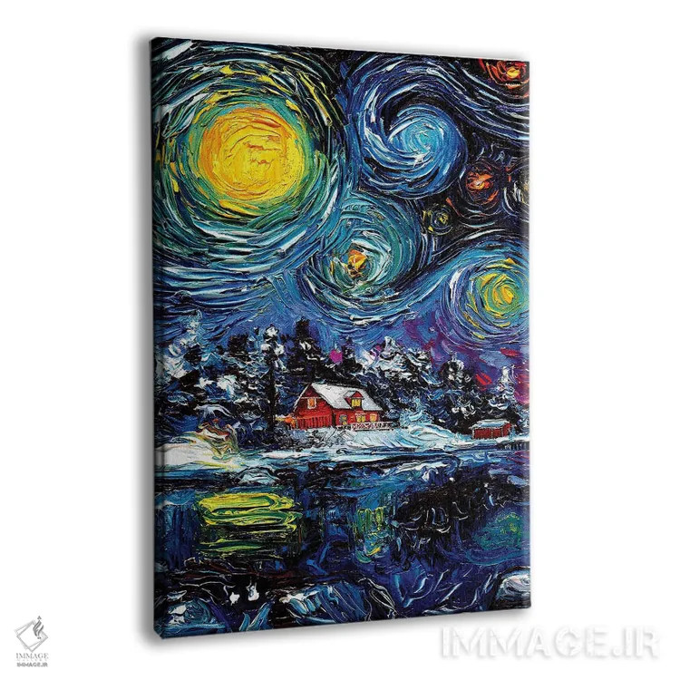 تابلو سرزمین عجایب زمستانی اثر آجا تریر - نمای پرسپکتیو محصول