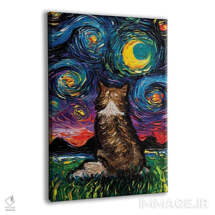 تابلو شب شلتی (سگ شفرد اسکاتلندی کوچک) اثر آجا تریر - نمای پرسپکتیو محصول