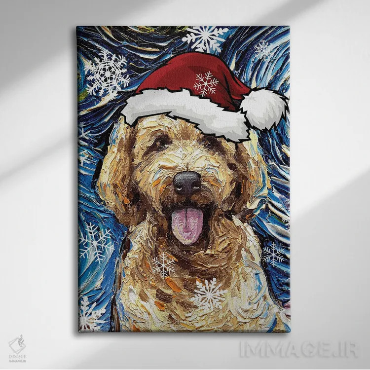 تابلو سنتای گولدندودل اثر آجا تریر - نمای روبهرو روی دیوار