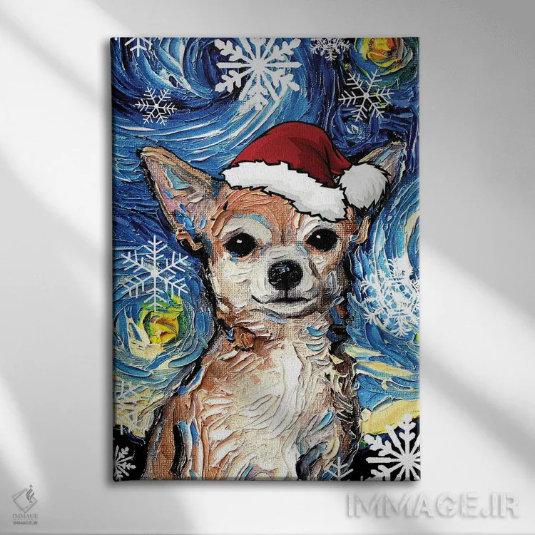 تابلو سنتای چیواوا اثر آجا تریر - نمای روبهرو روی دیوار